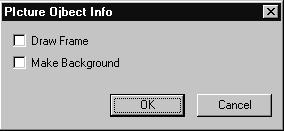 Clicking this button displays the standard font style dialog. Any changes made in font style affect only the selected item, but they also become the default for future text blocks.