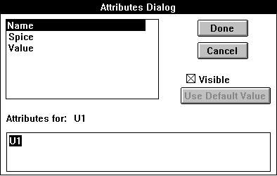Using Attributes 47 Editing Attribute Data (General) The following dialog box is used to enter or edit attribute data: NOTE: The same Attributes Dialog is used to enter data for all object types.
