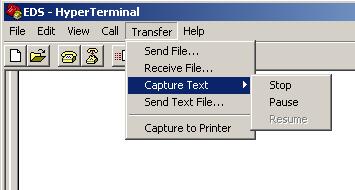 on the screen 9 10 11 Exit Terminal Emulation (Hyper Terminal) The download is now complete and