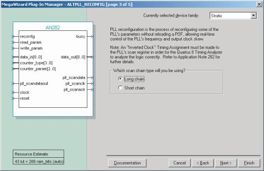 Implementing Reconfigurable PLLs in the Quartus II Software Figure 5. MegaWizard Plug-In Manager Interface 1 Figure 6.