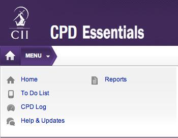 3 Glossary and terminology Terminology Portlet A window which retrieves data from another part of CPD Essentials to provide you with quick access to the areas you most frequently use.