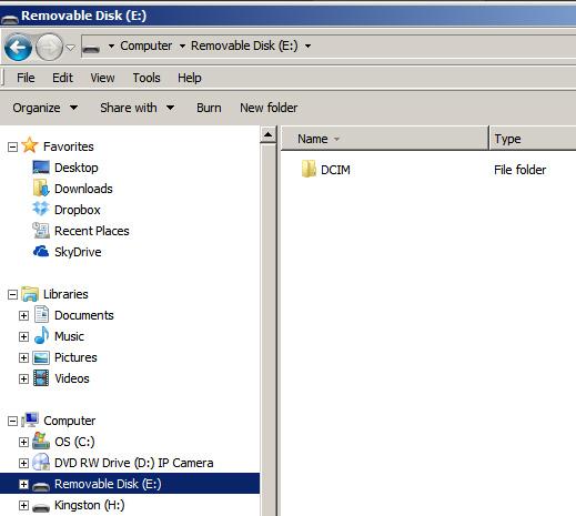RETRIEVING YOUR FILES 2. CONNECT USB CABLE: Connect included USB cable to unit, then to computer USB port. This should allow you to find and open DCIM folder to view and manage files.