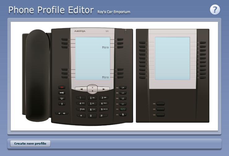 Figure 11: Default Phone Profile 4.5.3 Modifying a phone profile To modify a phone profile, follow these steps: 1.