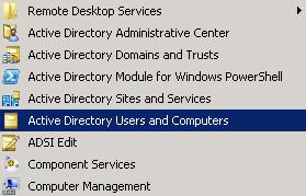 Add one Active Directory User The user of active directory needs to be