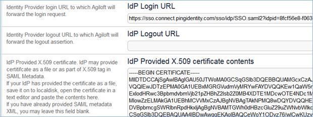 Practice Single Sign-On SAML (continued) Find the SAML configuration menu by navigating