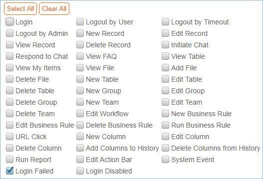 Auditing with Activity Logs (continued) The Audit Rules wizard allows you to define system events, and create saved searches for logging user actions.