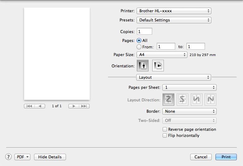 Driver and Software Layout Pages per Sheet The Pages per Sheet selection can reduce the image size of a page by allowing multiple pages to be printed on one sheet of paper.