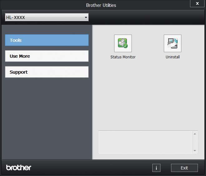 Accessing Brother Utilities (Windows ) Brother Utilities is an application launcher that offers convenient access to all Brother applications installed on your device.