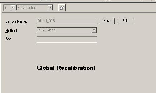New recalibration samples with a continuous numbered sample name (e.g. "_07R", "_06R",...) will automatically be generated as defined in the configuration editor.
