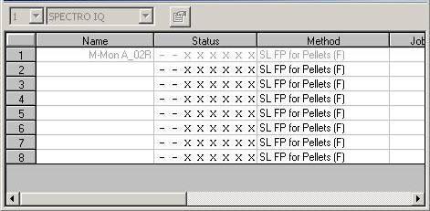 The routine dialog itself will create a new Method sample plate like shown in the following picture: For an IQ the routine dialog look like the following picture: New Mehod samples with a continous