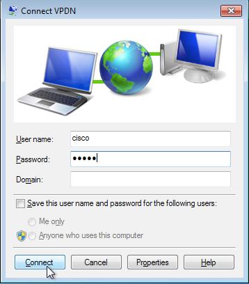 Step 15. Enter Username and Password and click Connect Verify Step 1.