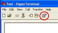 Figure 2-5 - HyperTerminal Connection Status Click on the Properties