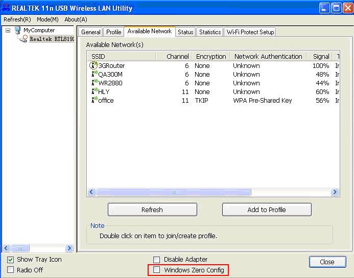 You can also use WZC to configure your wireless network parameter. 1.