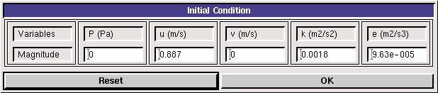 (5). Initial Condition Use the default setup for initial conditions.