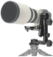 which mounts the lens sideways, is for zoom and telephoto lenses up to 400mm.
