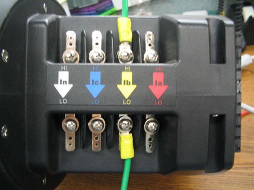 CT LEADS TERMINATED TO METER CHAPTER 4: ELECTRICAL INSTALLATION Note NOTE The current inputs are only to be connected to external current transformers provided by the installer.