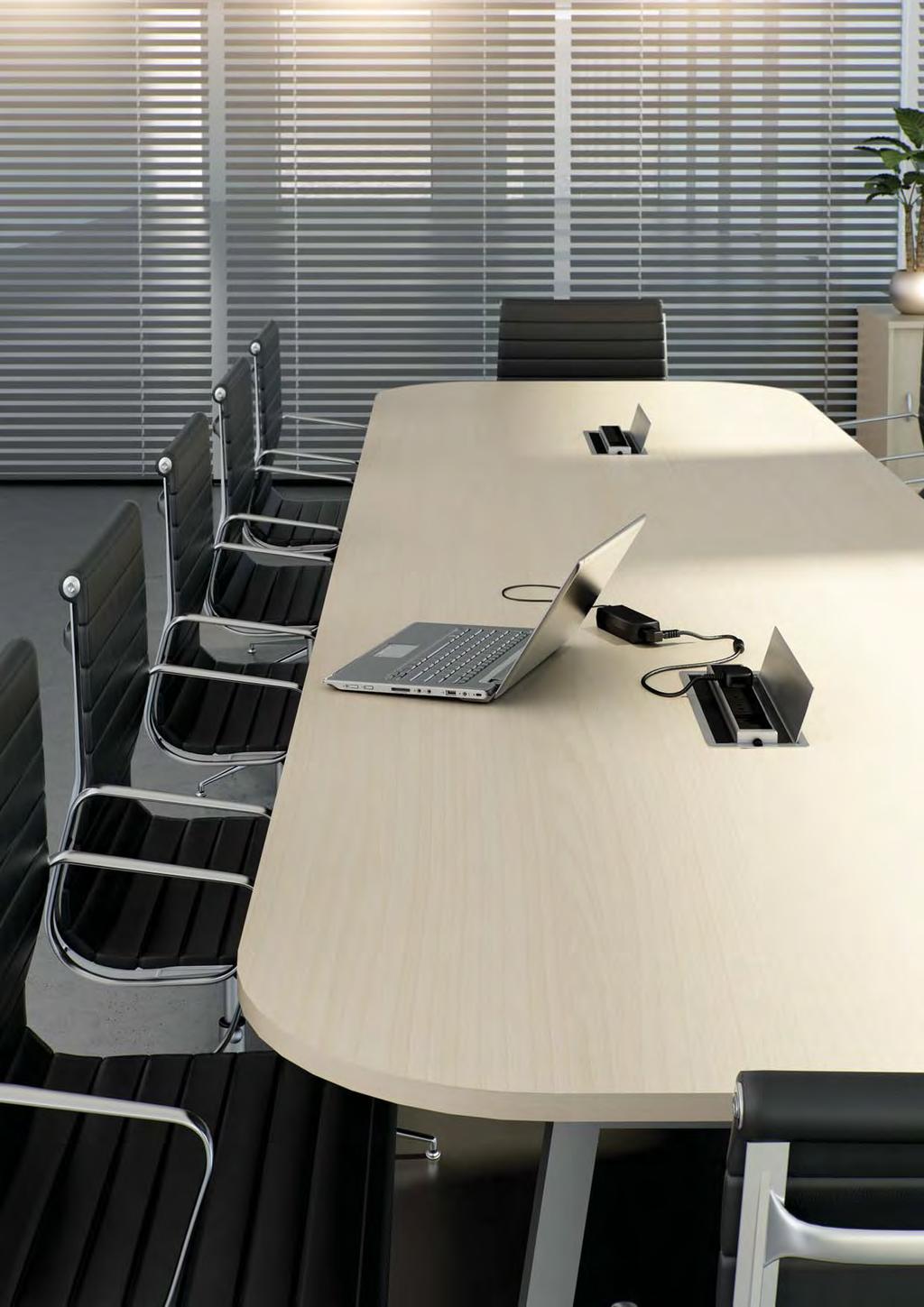 Linnea boardroom/conference table provides the ideal centrepiece of your