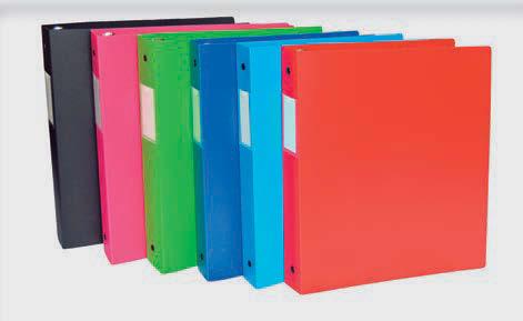 DESIGNER Collection DESIGNER Thick Poly Binders Inside and Spine Pocket, Assorted 6 Colours. 1 AE99920 6-20583-99920-3 12/48 1.