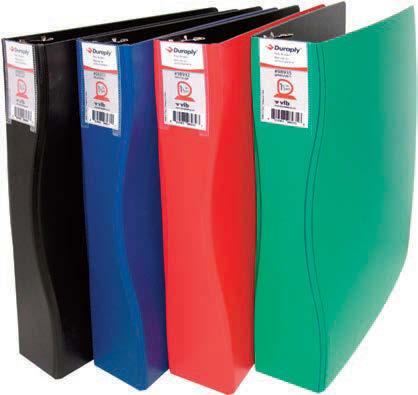 Commercial BINDERS 54 Thick Poly Binders Spine Pocket allows you to customize your binders. Included inside is a pocket to place documents, CD and business card.