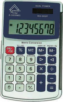 Calculators 103 104-8 digit, big number display - Memory, percent & change sign functions - 40