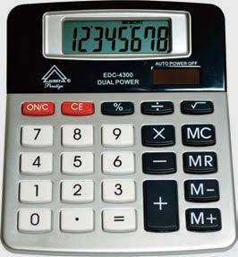 10/40 105 106 - Desktop calculator - 8 digit, big number display - Fixed angled display - Memory,