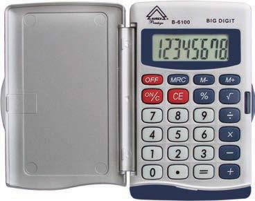 Available in silver AUR-EDC8312II 0-58472-08312-0 10/40 110 - Handheld calculator 8 digit, big