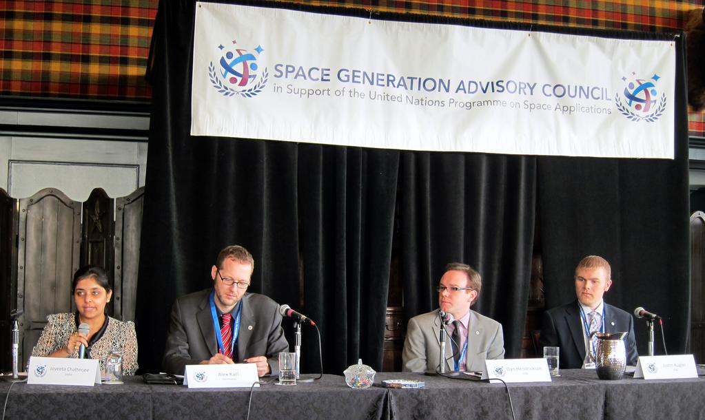 6/19/13 Space Generation Fusion Forum 2013 Panel 1: Long Term Sustainability of Space Panelists from: India Germany USA Moderator: Victoria Samson (Secure World Foundation) TOPICS Space Debris Legal