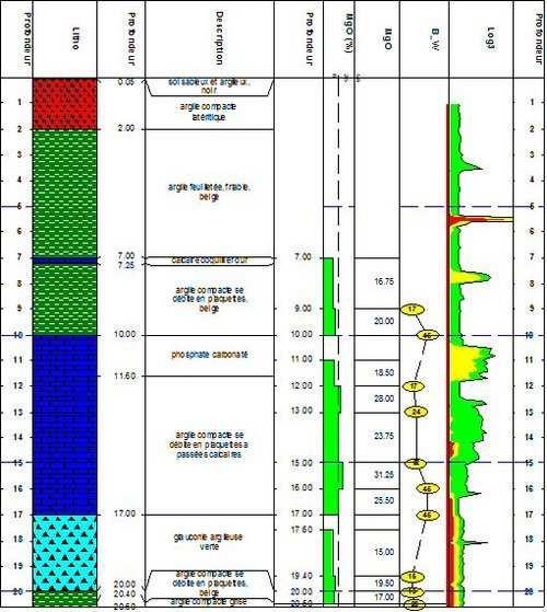 7 sur 26 20/02/2012 16:15 Figure 2: Log of submarine borehole (source: BRGM) Portal: h p://www.geo-seas.