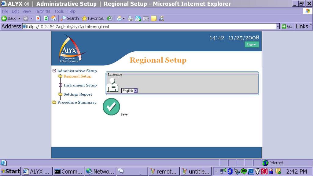 Typical Administrative Setup Remote Interface Click on the + next to the Administrative Setup to expand the folder options.
