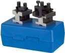 Dimensions: 2" L x 1-1/2" W x 1-1/2" H Work capacity: 1-1/2" All feature: Surfaces are square and parallel within
