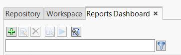 Reports Dashboard Opening the Reports Dashboard Tab 1. Click the Reports Dashboard icon from the Repository Creating a New Report Dashboard Entry 1.