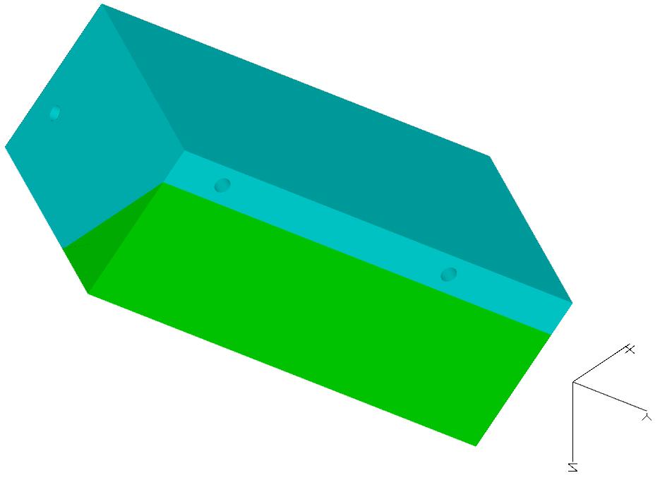The selected surfaces are sliced at each depth increment and the resulting profiles are cut using a linear toolpath pattern with the boundary offset toward the outside by the tool radius.