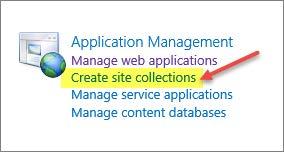 Figure 28: The Create New Web Application Dialog Box 5. After the web application has been created, navigate back to SharePoint Central Administration and click Create site collections.