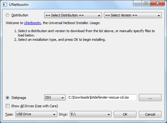 BONUS: Kako napraviti Bitdefender Rescue Drive U ovom bonusu ćemo objasniti kako da napravimo boot-abilni flash ureďaj na osnovu ISO datoteke Bitdefender-ovog Rescue CD-a, preuzete sa pomenutog sajta.