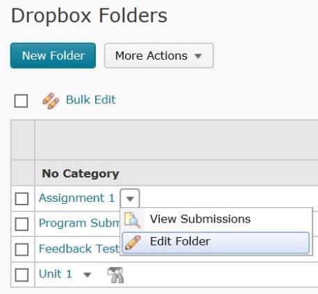 4. You are directed to a new page to create the Dropbox folder. 5. Enter all the information and click on Publish. II. Editing Folders 1.
