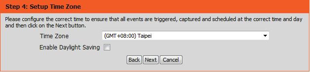 Configure the correct time to ensure that all events will be triggered as scheduled.