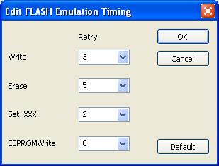 Additional information on C-SPY drivers Command Error Enable Choose flash control firmware function to be executed. See the Flash Memory Programming documentation for your device.