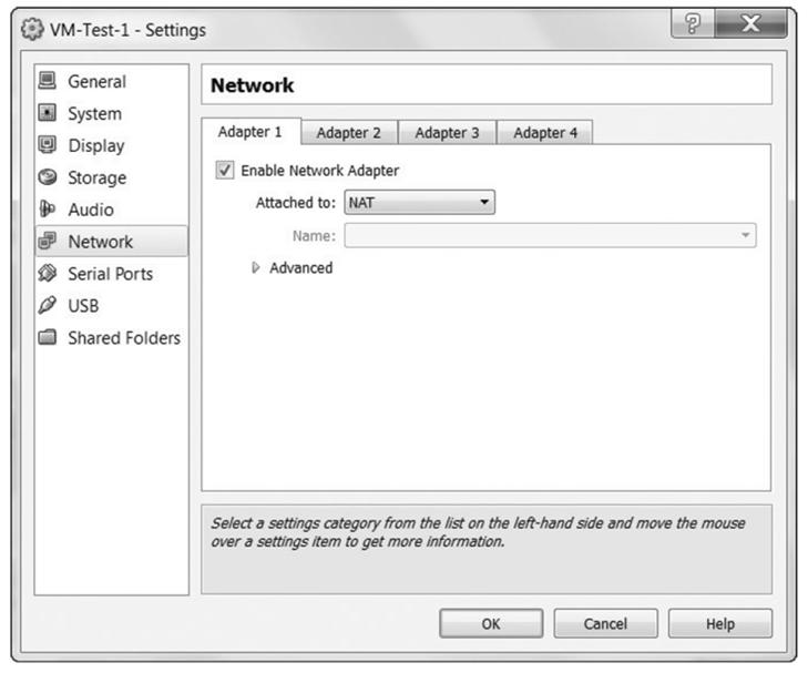 Figure 10-8 vnic accessing a network in NAT mode Network+ Guide to Networks, 6 th Edition 13 Figure 10-9 Selecting the NAT