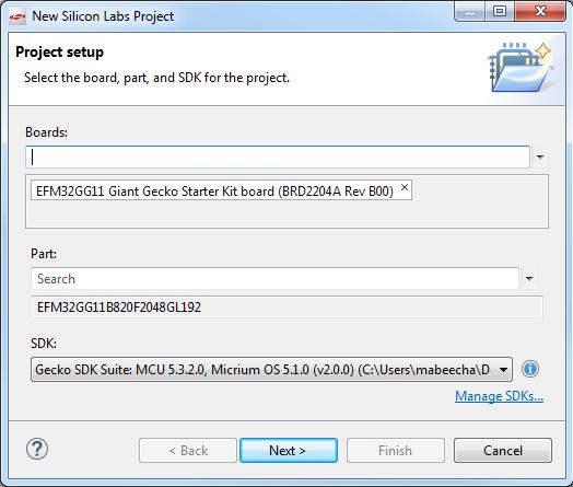 Getting Started 3.1 Loading CAN Software Demo The following steps will load the demo firmware onto the Giant Gecko STK. This process requires Simplicity Studio which is available for download at www.