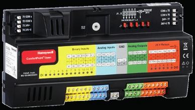 or panel-rail mounting 24 Vac (+/- 20%) or 21 30 Vdc power supply Overvoltage protection Status LED, service LED, power LED Mix of 34 input and outputs to meet a wide variety of application