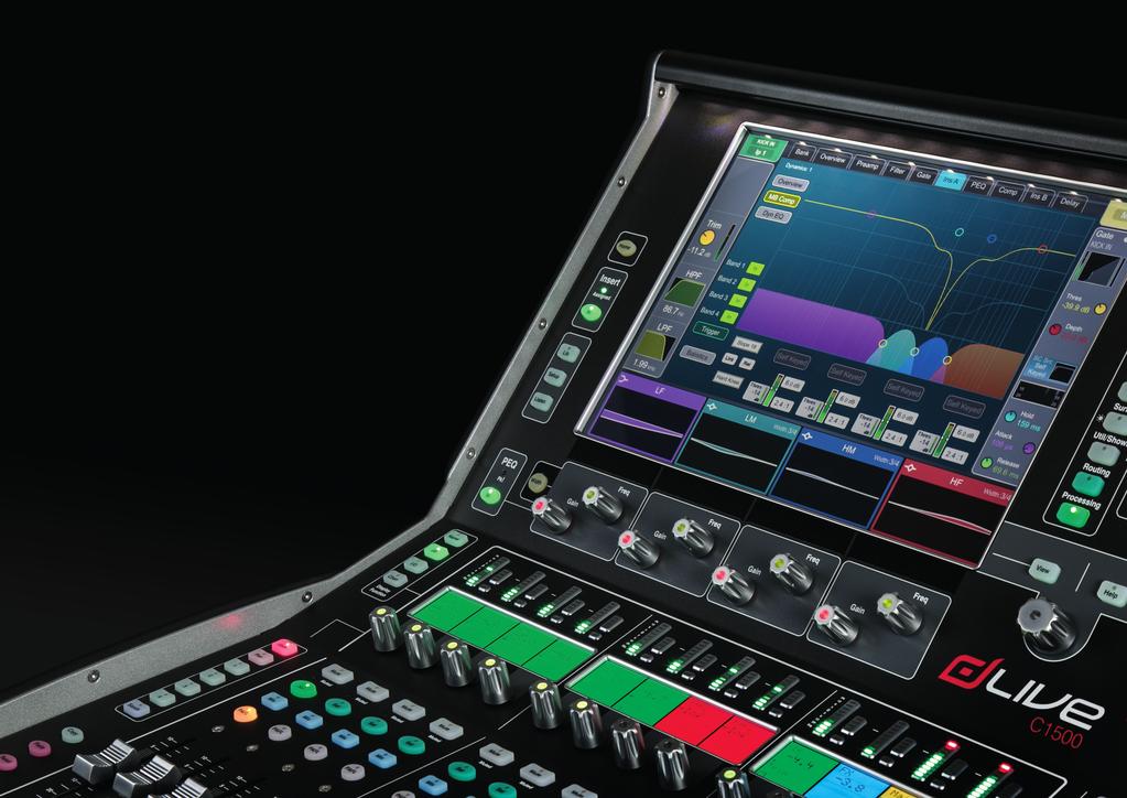 Design for Live Firmly established at the leading edge of the new wave of digital consoles, dlive has rapidly earned its reputation for superior audio quality, next generation workflows, stunning FX
