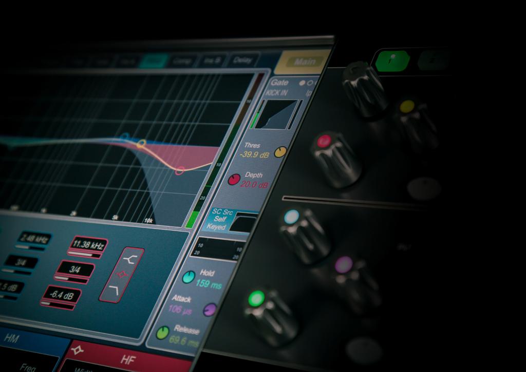 Harmony User Interface Where many digital consoles are still trying to recreate the experience of using an analogue mixer, dlive is a true digital native, drawing on our familiarity with the