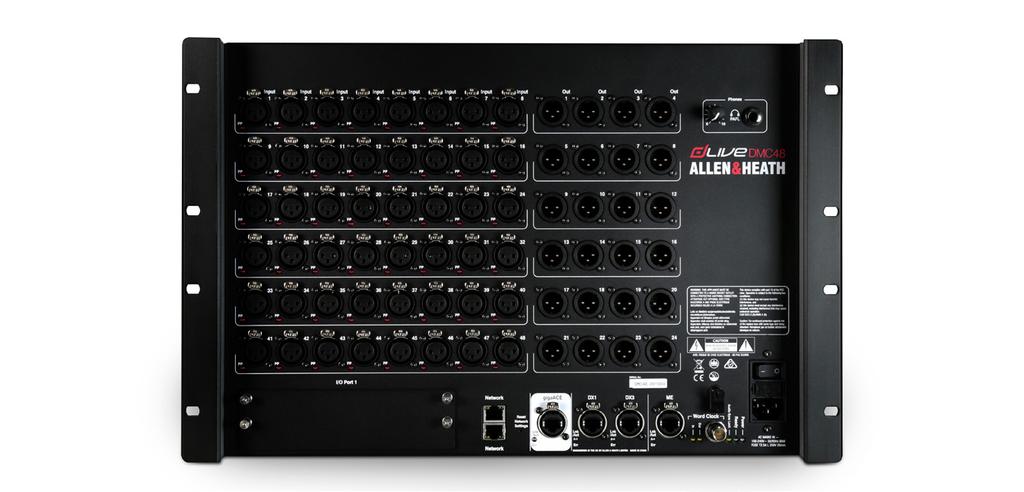 128 I/O, 96kHz Dual redundancy Converter mode replaces the MixRack to Surface link with fibre optic Switchable Control Network Bridge gigaace A cost-effective and plug n play solution for digital