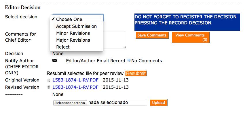 Editor Decission You must wait for the authors revised version. When it happens click on the file to read it.