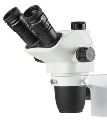 NexiusZoom (EVO) HIGHLIGHTS Binocular and trinocular heads with HWF 10x/22 mm (NexiusZoom) or HWF 10x/23 mm eyepieces (NexiusZoom EVO) Standard magnifications from 6.