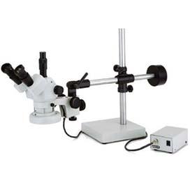 ASCO Triocular Microscope SPZT-50UNF-SM ASCO TRIOCULAR MICROSCOPE SPZ-50 series is provided with a zoom that allows a magnification going from 6.7 to 50x with a standard eyepiece DHWx.