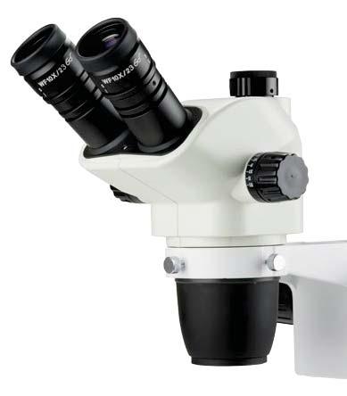 The NexiusZoom EVO is supplied with a pair of HWF 10x/23 mm eyepieces Binocular or trinocular heads