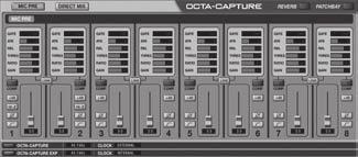 Settings for monitoring through headphones 1. Start up the OCTA-CAPTURE control panel (p. 43). 2.
