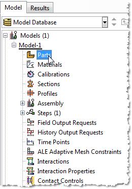 Analysis Steps 1. Start Abaqus and choose to create a new model database 2.