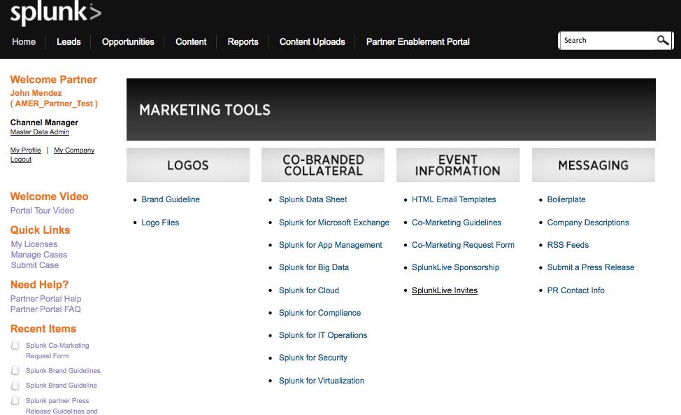 Marketing Tools Splunk provides a wide variety of marketing tools to help you build and promote your Splunk practice.